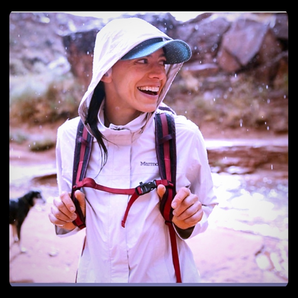 Marmot Rain Jacket XS Platinum Gray Off-white